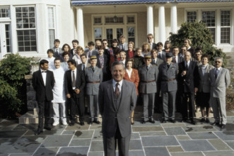 Carlo Jagmetti and employees of the embassy.