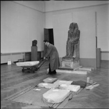 Sculpture of Ramses II in Kunsthalle Basel 1953.