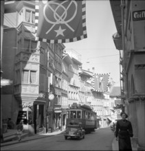 Fribourg; rue de Lausanne; 1951.