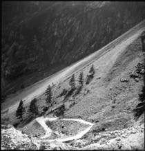 Valais, land slide between Salanfe and Van-d'en-Haut; 1948.