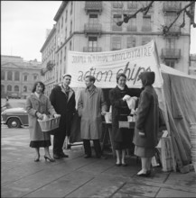Geneva students for Hungarian refugees in Jugoslawia 1957.