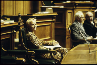 Barbara Gurtner in National Council Hall 1984.