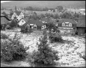 Schmerikon, mud-avalanche after heavy rains; 1953.