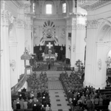 Breveting military officers in Solothurn 1958.