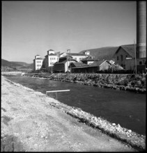 Val de Travers: Couvet, knitting machine factory Dubied; 1950.