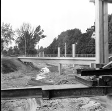 Construction of Sihlhochstrasse in Zurich 1969.
