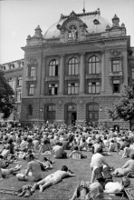 Bernese students on strike, 1973.