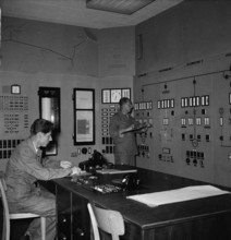 Monitoring center, Verbano power station of OFIMA 1955.