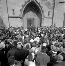 Funeral Ceremony for Gottlieb Duttweiler, Zurich 1962.