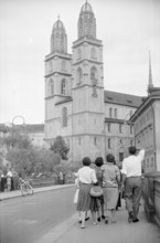 Tourists in Zurich, 1962.