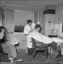Grande Dixence, hairdresser 1957.