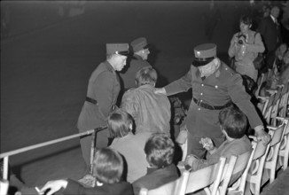 Monster concertin the 'Hallenstadion'; security 1968.