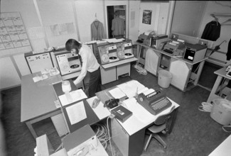 SDA office of the editorial staff, 1971.