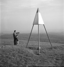 Point of trigonometry on Bois de Chènes, Genolier 1953