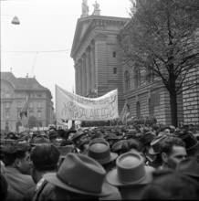 Farmers protest against price policy of the National Government; 1961