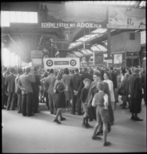 May 8th. 1945, Armistice's day: People in Zurich Main Train Station