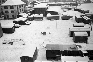 Fairground showman's winter camp 1942