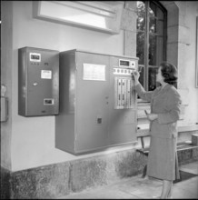 First ticket machine of the SBB, 1961