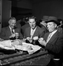Lausanne"", wine auction, tasting with cheese, 1954