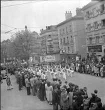 May Day rallies in Lausanne 1947