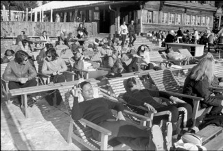 Sunbathing in Gstaad, 1972