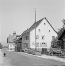 Diepflingen, Restaurant zum Eidgenossen before demolition; 1955