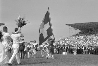 Swiss wrestling festival 1966 in Frauenfeld: Opening ceremony