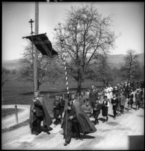 St. George procession in Kaltbrunn, 1940