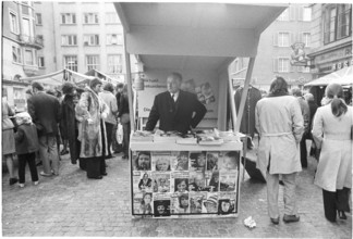 Martini market in the old town of Zurich 1972
