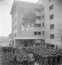 Fresco at wall of Dufourkaserne Thun 1949