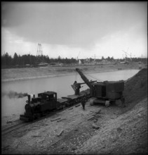 Building site Rupperswil-Auenstein power station 1944