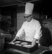 Cook in the Palace Hotel Lausanne; 1953
