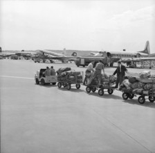Departure of the air rescue force in Kloten, 1956