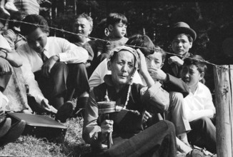 Public at laying of the foundation stone for Tibet Institute Rikon 1967