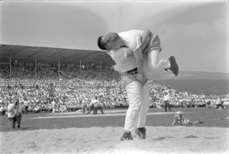 Swiss wrestling festival 1966 in Frauenfeld
