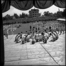Ballet dancers at the children's party in St. Gallen, 1955