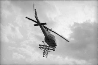 Constructing the Brisen chair lift, 1964