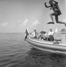 Rescue force demonstration on the Lake Constance, 1956