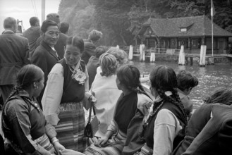 Tibetan refugees from Waldstatt on Lake Lucerne 1964