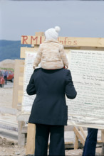 sympathizers visiting the squatter village