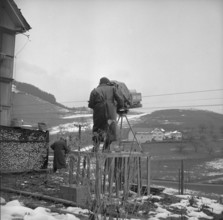 Television transmission from battle field to headquarters 1956