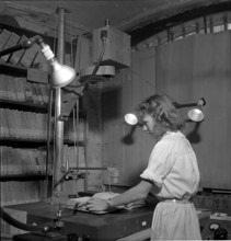 Photocopyist at the Canton Archives, 1949