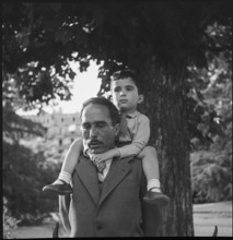 King Talal of Jordan with his son Hassan, 1952