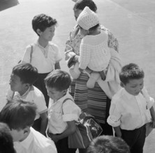 Mongolian children from Pestalozzi Children's Village Trogen around 1950
