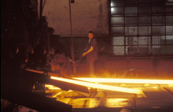 Worker in the Von Roll foundry 1986