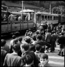 Federal president Enrico Celio in Poschiavo, 1948