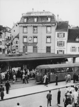 Basel, Barfüsserplatz; 1957