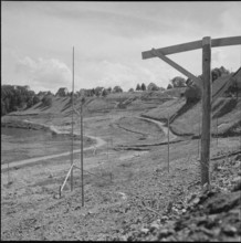 Building site Rheinau power station 1953
