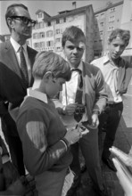 Child star Heintje Simon visiting Zurich 1969