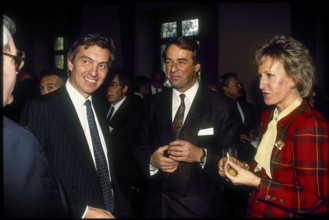 Adolf Ogi opening Crossair air route Lugano-Rome 1989